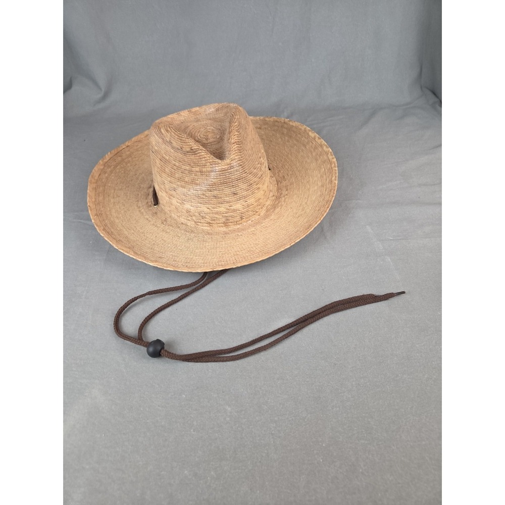 J. P. Tula Straw Western Hat w/ Chin Strap, Made in Mexico, Austin TX
